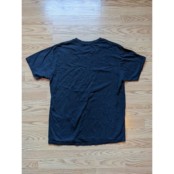 Mens Star Wars Mad Engine X Wing T Shirt Size L Solid Black Graphic - Picture 2 of 7